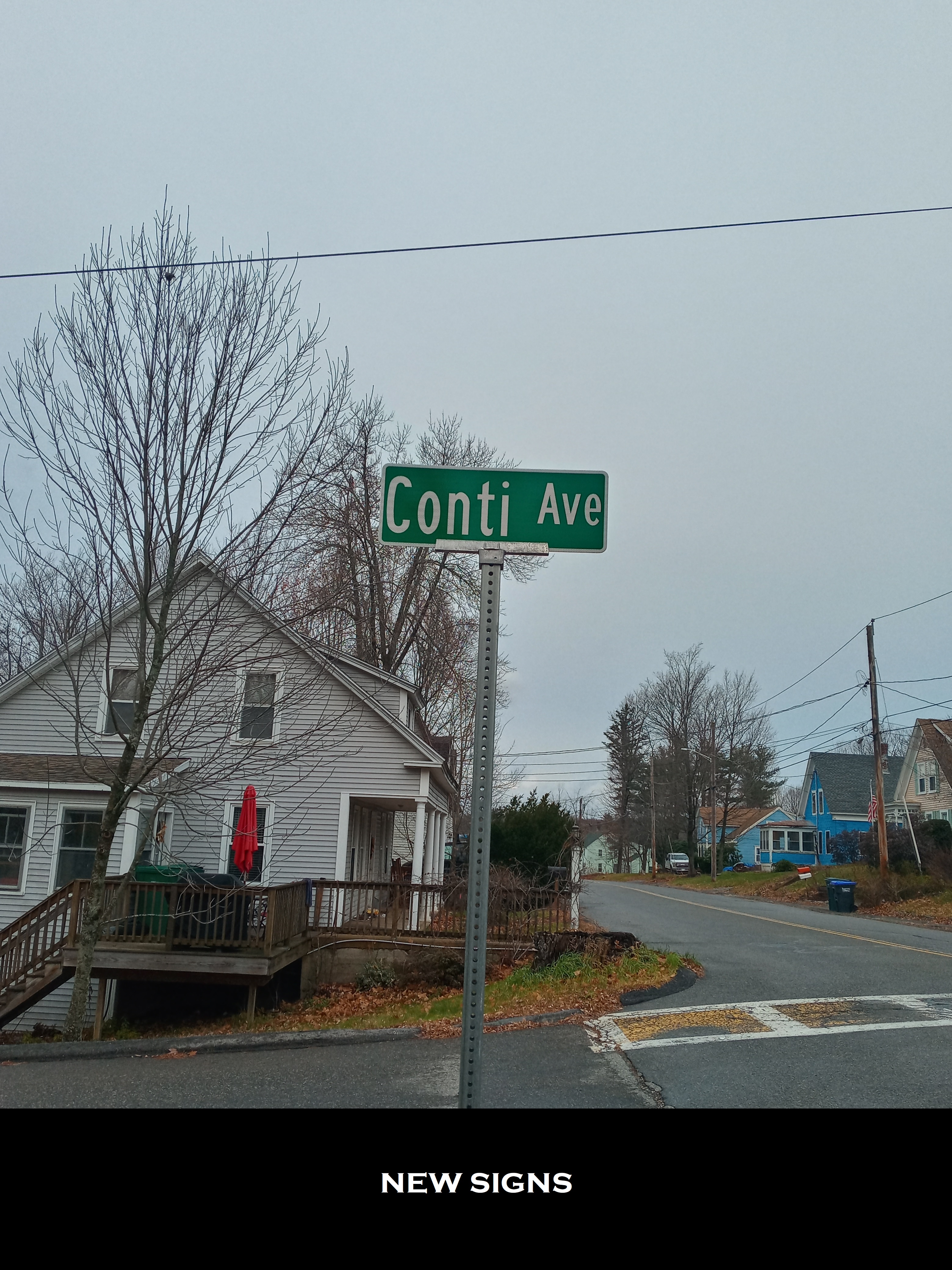 Conti Avenue New Sign