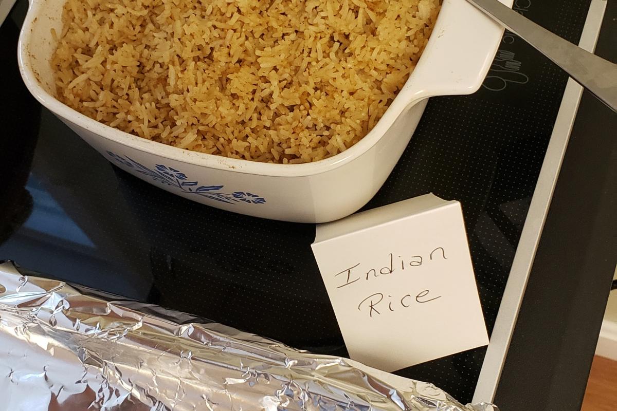 Indian Rice was delicious
