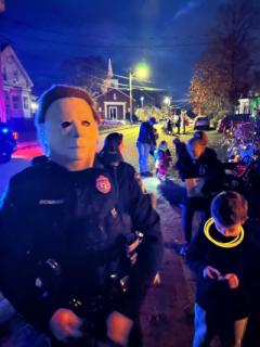 Officer Donahue halloween fun