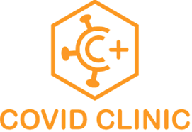 Thumbnail with orange text saying "Covid Clinic"