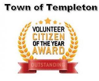 Town of Templeton Volunteer Citizen of the Year Award Emblem